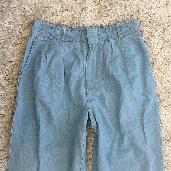 NWT Z Supply Wide-Leg Chambray Trousers S - Picture 4 of 8